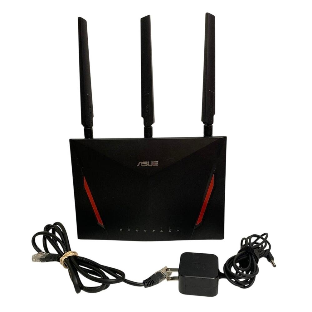 ASUS AC2900 Dual Band Gigabit WiFi Gaming Router - Black (RT-AC86U)